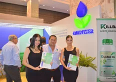 The team from Quimiser promoted mineral oil products to conference attendees.